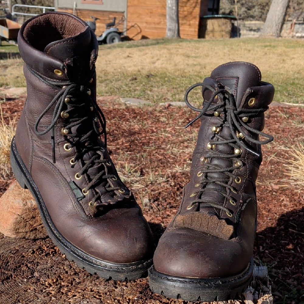 Georgia Boot Dark Brown Leather Work Boots